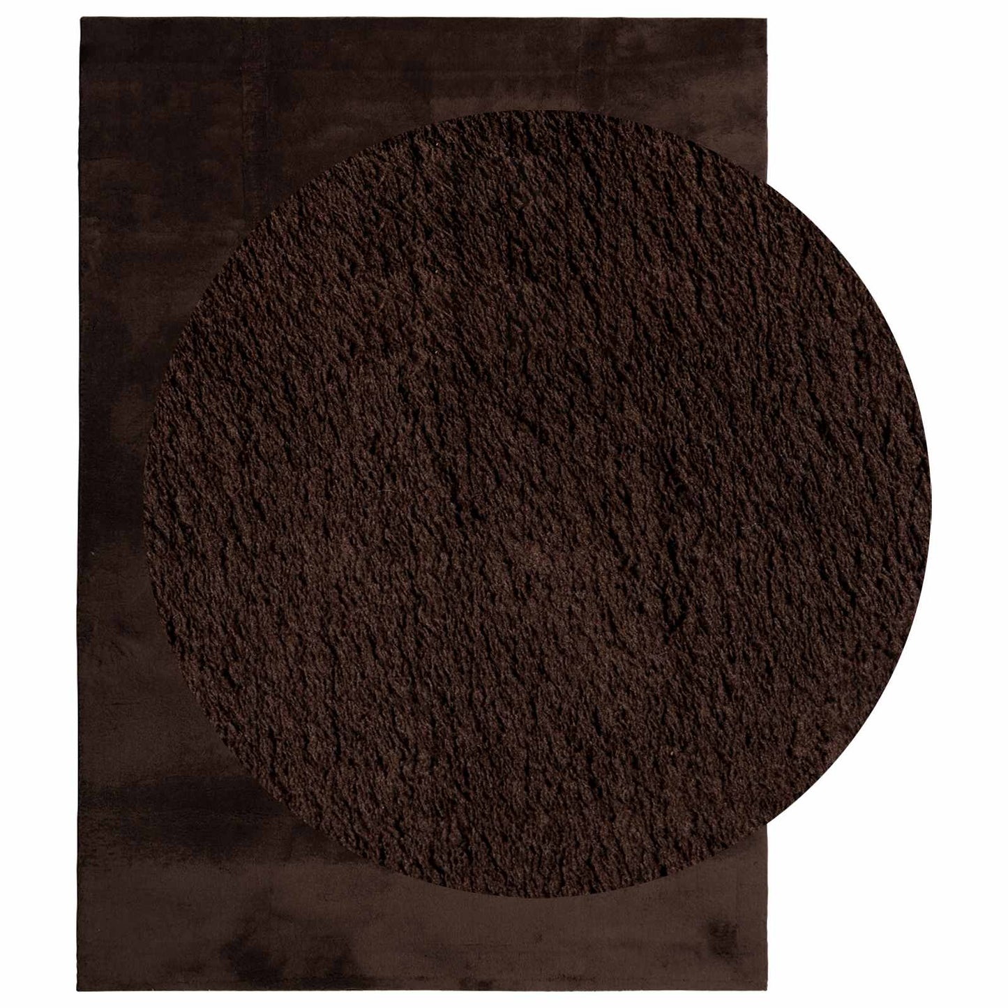 vidaXL Medium Pile Soft and Washable Rug HUARTE Brown 170 x 120 cm 3
