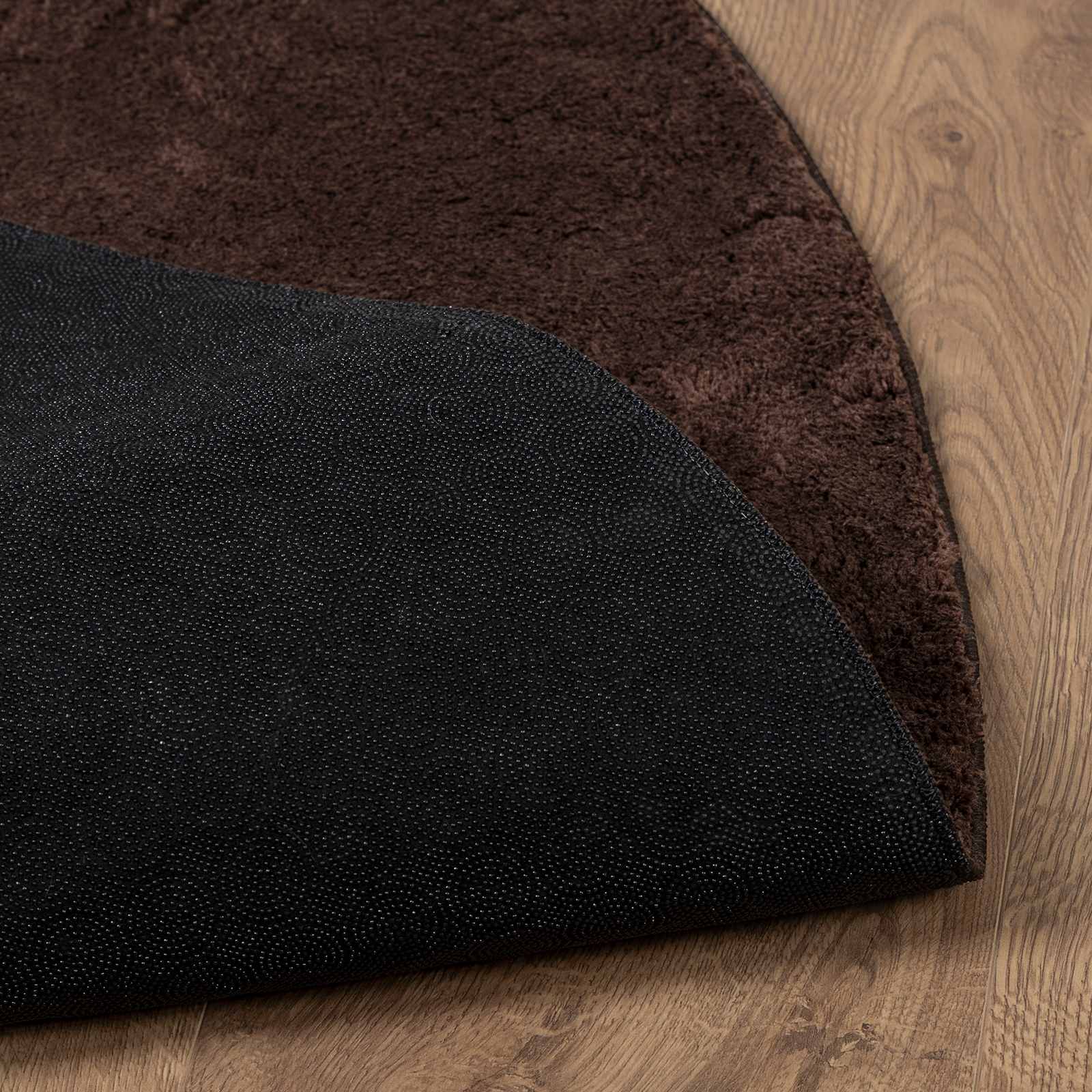 vidaXL Medium Pile Soft and Washable Rug HUARTE Brown Ø 120 CM 4