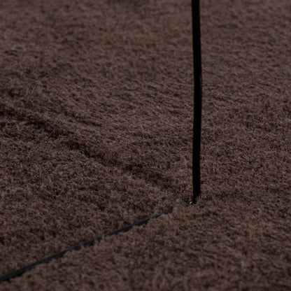 vidaXL Medium Pile Soft and Washable Rug HUARTE Brown Ø 120 CM 5