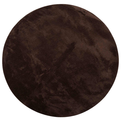 vidaXL Medium Pile Soft and Washable Rug HUARTE Brown Ø 120 CM 2