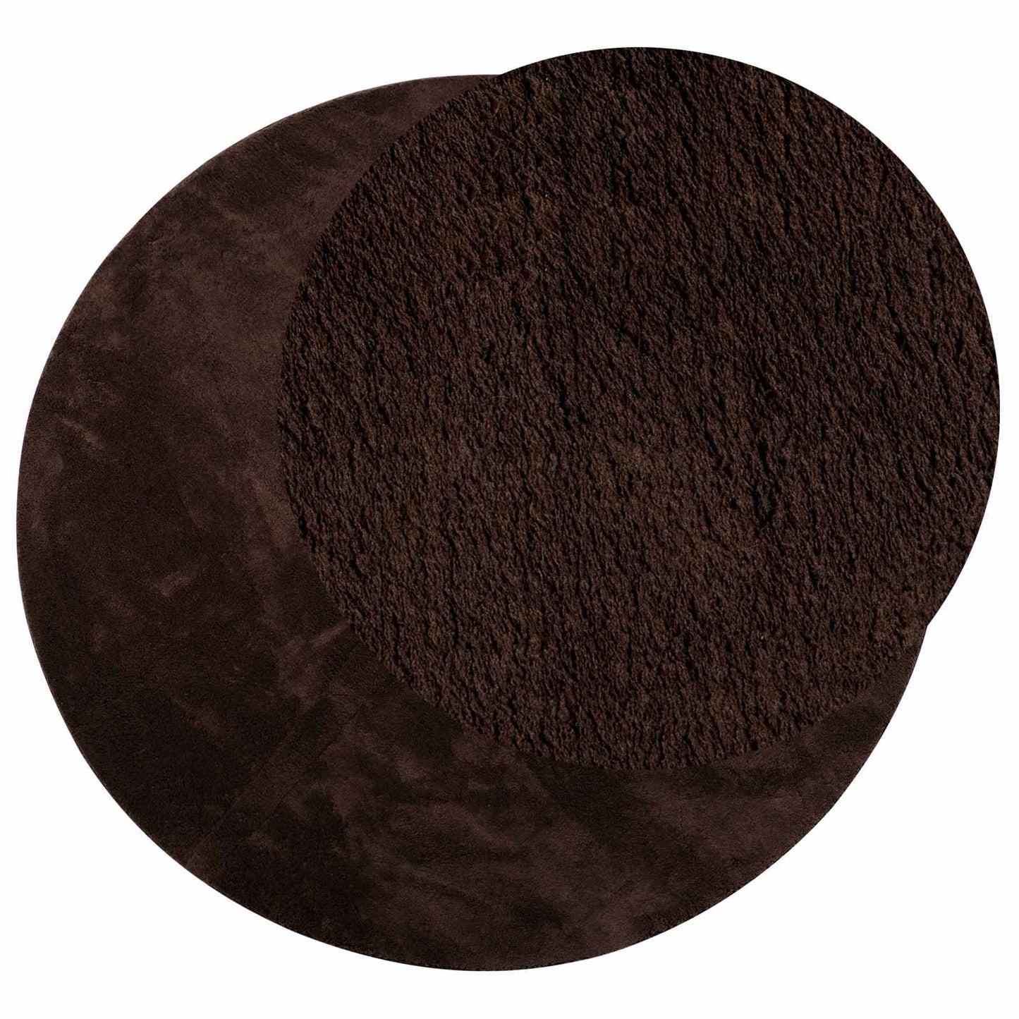 vidaXL Medium Pile Soft and Washable Rug HUARTE Brown Ø 120 CM 3