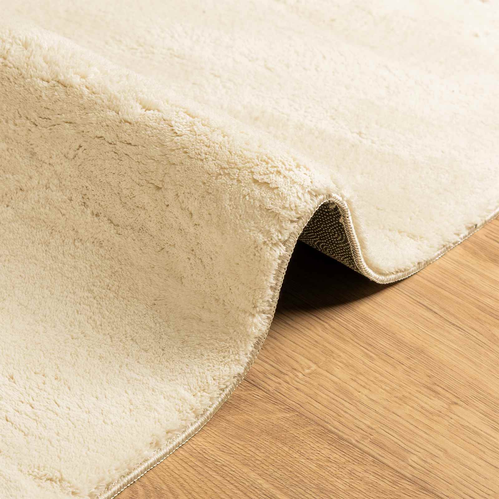 vidaXL Medium Pile Soft and Washable Rug HUARTE Cream 80 x 300 cm 6