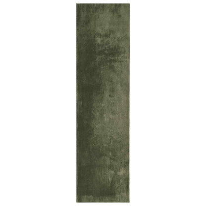 vidaXL Medium Pile Soft and Washable Rug HUARTE Forest green Polyester 2