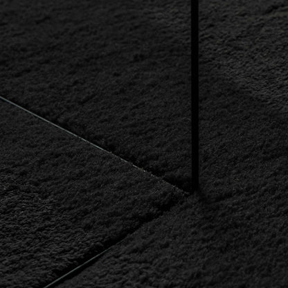 vidaXL Medium Pile Soft and Washable Rug HUARTE Black 300 x 80 cm 5