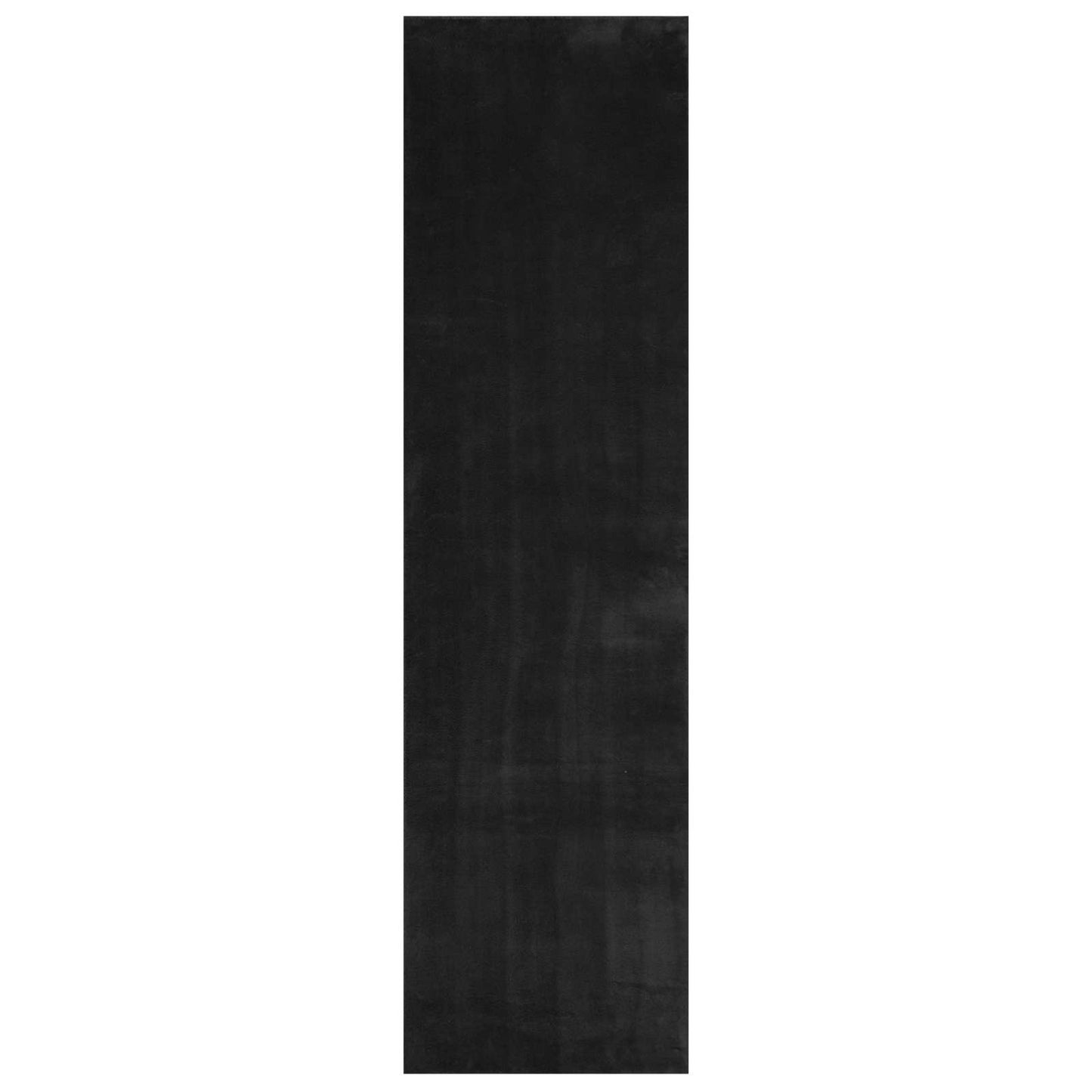 vidaXL Medium Pile Soft and Washable Rug HUARTE Black 300 x 80 cm 2