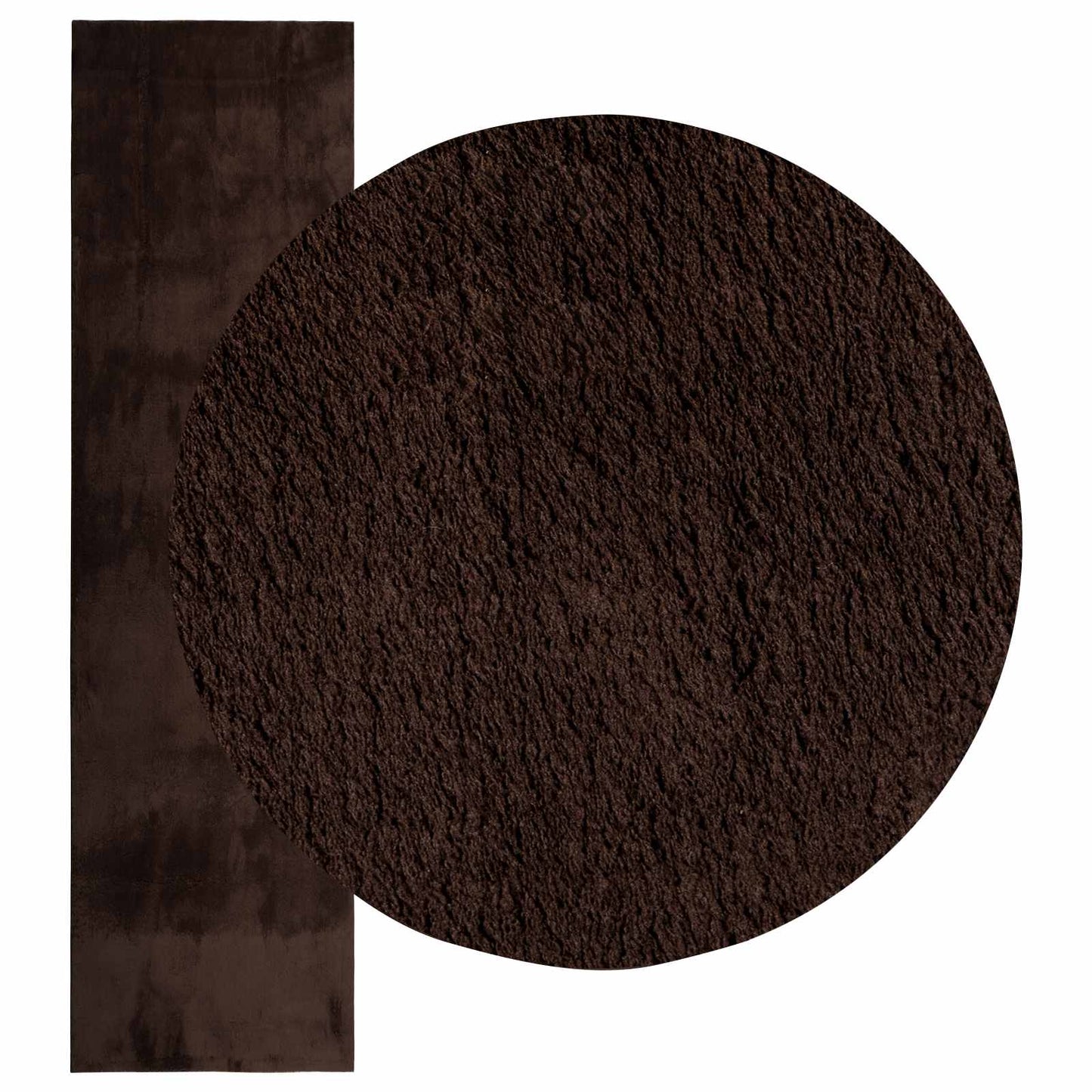 vidaXL Medium Pile Soft and Washable Rug HUARTE Brown 300 x 80 cm 3