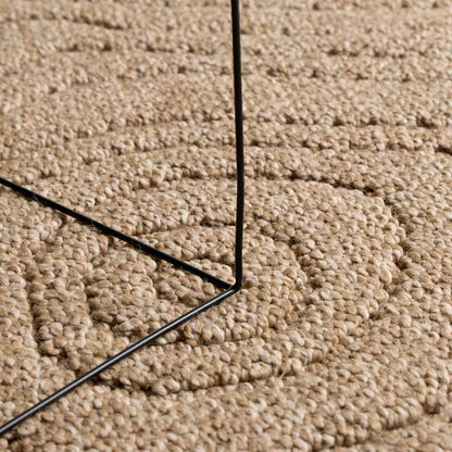 vidaXL Indoor and Outdoor Rug AGIRA Natural 170 x 120 cm Polyester 5
