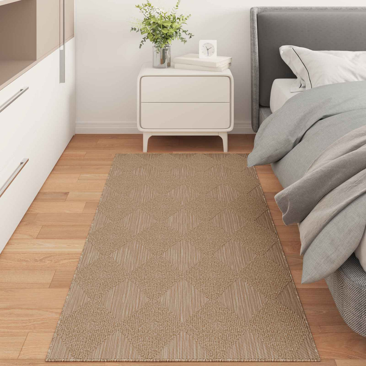 vidaXL Indoor and Outdoor Rug AGIRA Natural 200 x 80 cm Polyester 1
