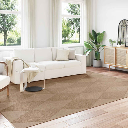 vidaXL Indoor and Outdoor Rug AGIRA Natural Polyester Diamond