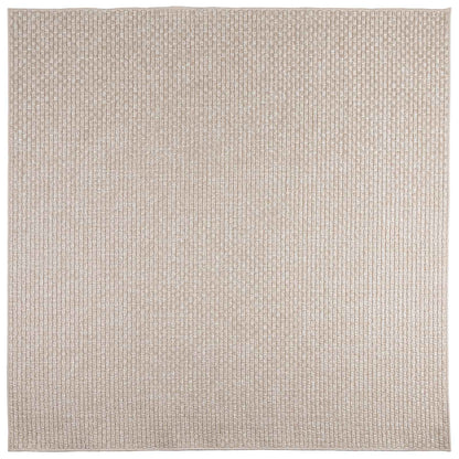 vidaXL Area Rugs Square FARO Cream 120 x 120 cm Polyester 2