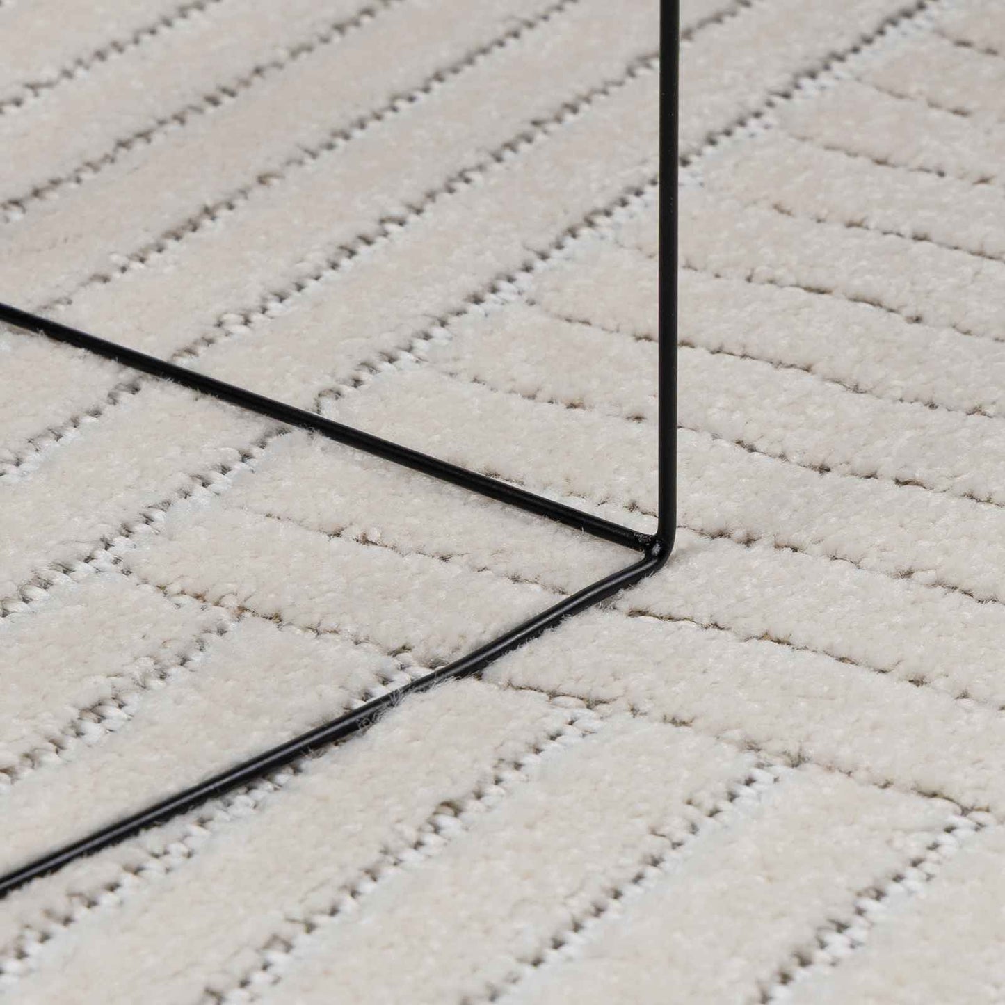 vidaXL Indoor and Outdoor Rug PALMERAS Cream 170 x 120 cm Polyester 5