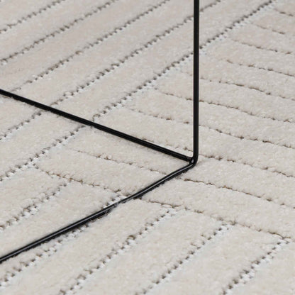vidaXL Indoor and Outdoor Rug PALMERAS Cream 170 x 120 cm Polyester 5