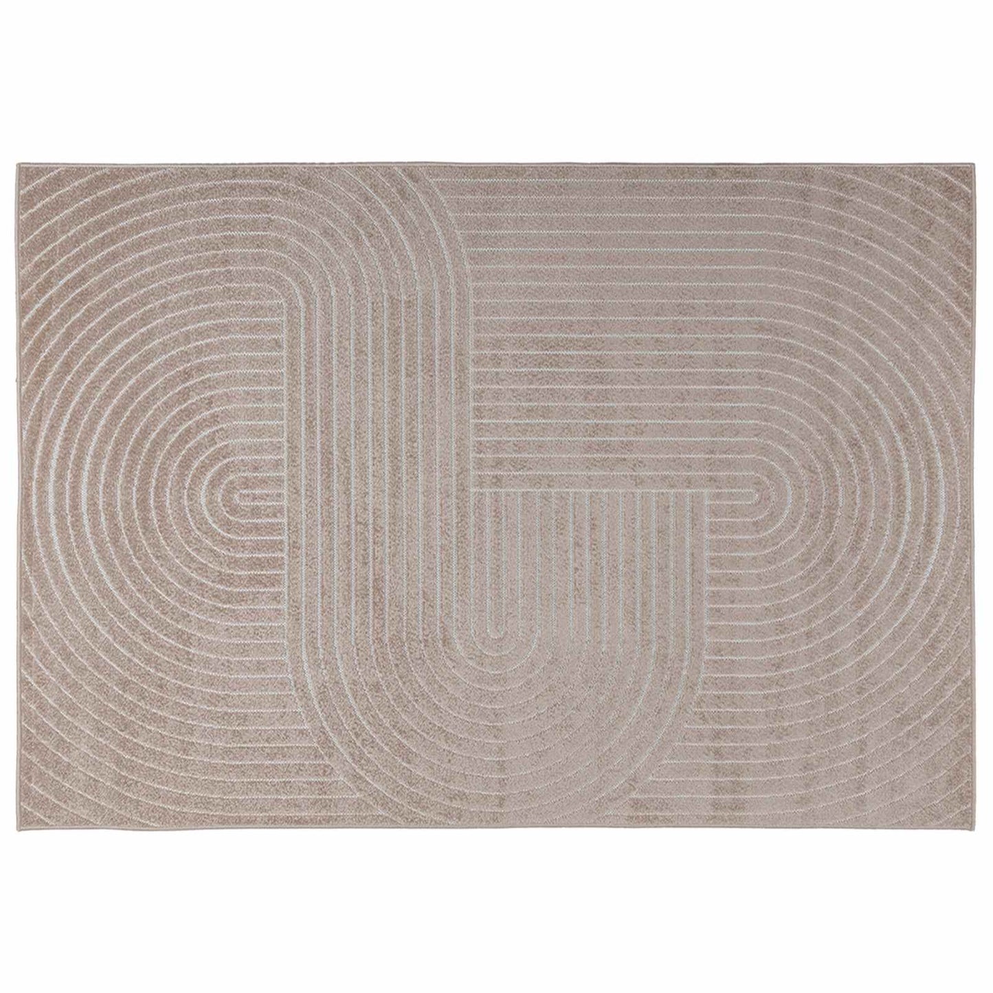 vidaXL Indoor and Outdoor Rug PALMERAS Beige 170 x 120 cm Polyester 2