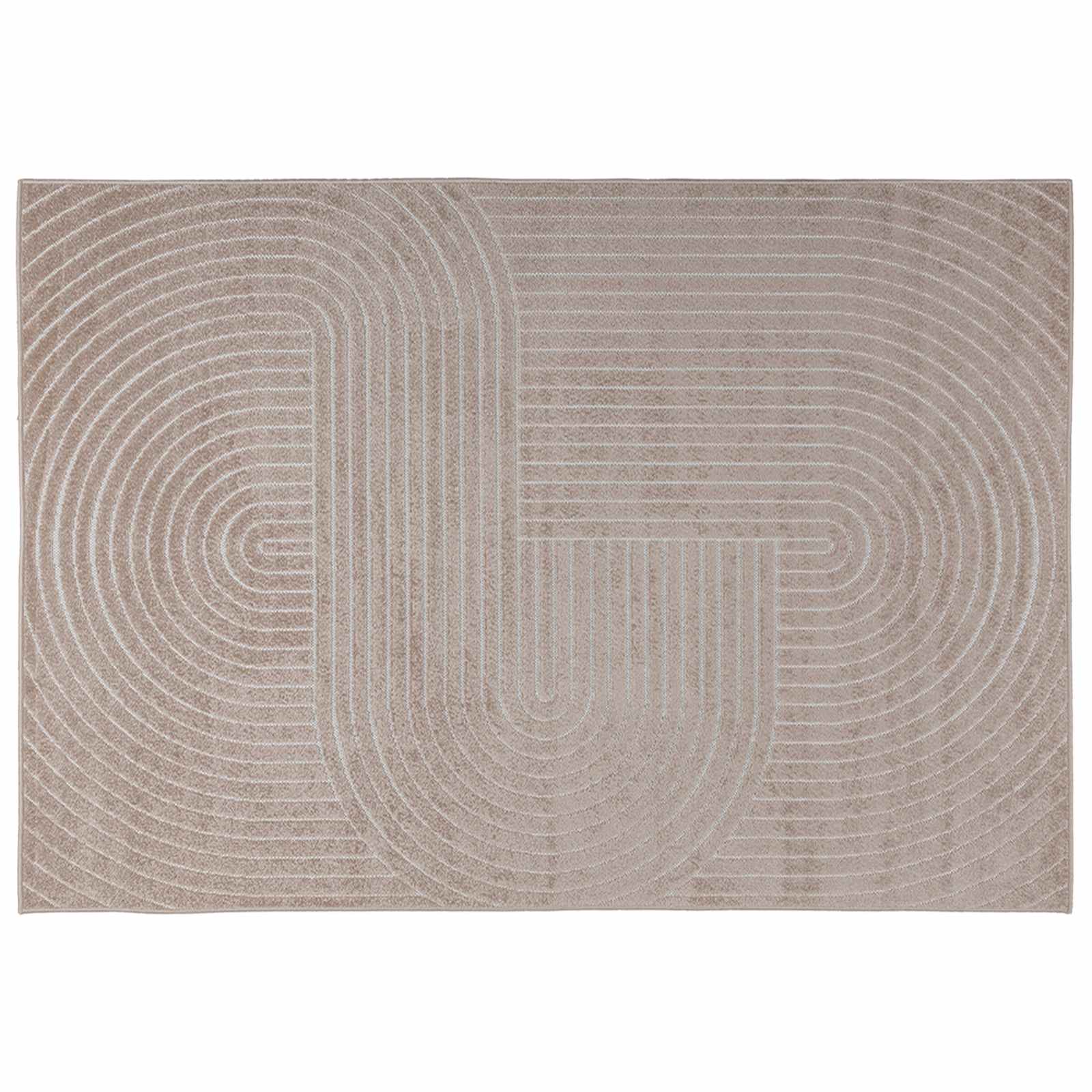 vidaXL Indoor and Outdoor Rug PALMERAS Beige 170 x 120 cm Polyester 2