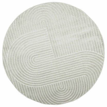 vidaXL Indoor and Outdoor Rug PALMERAS Green Ø 160 CM Polyester 2