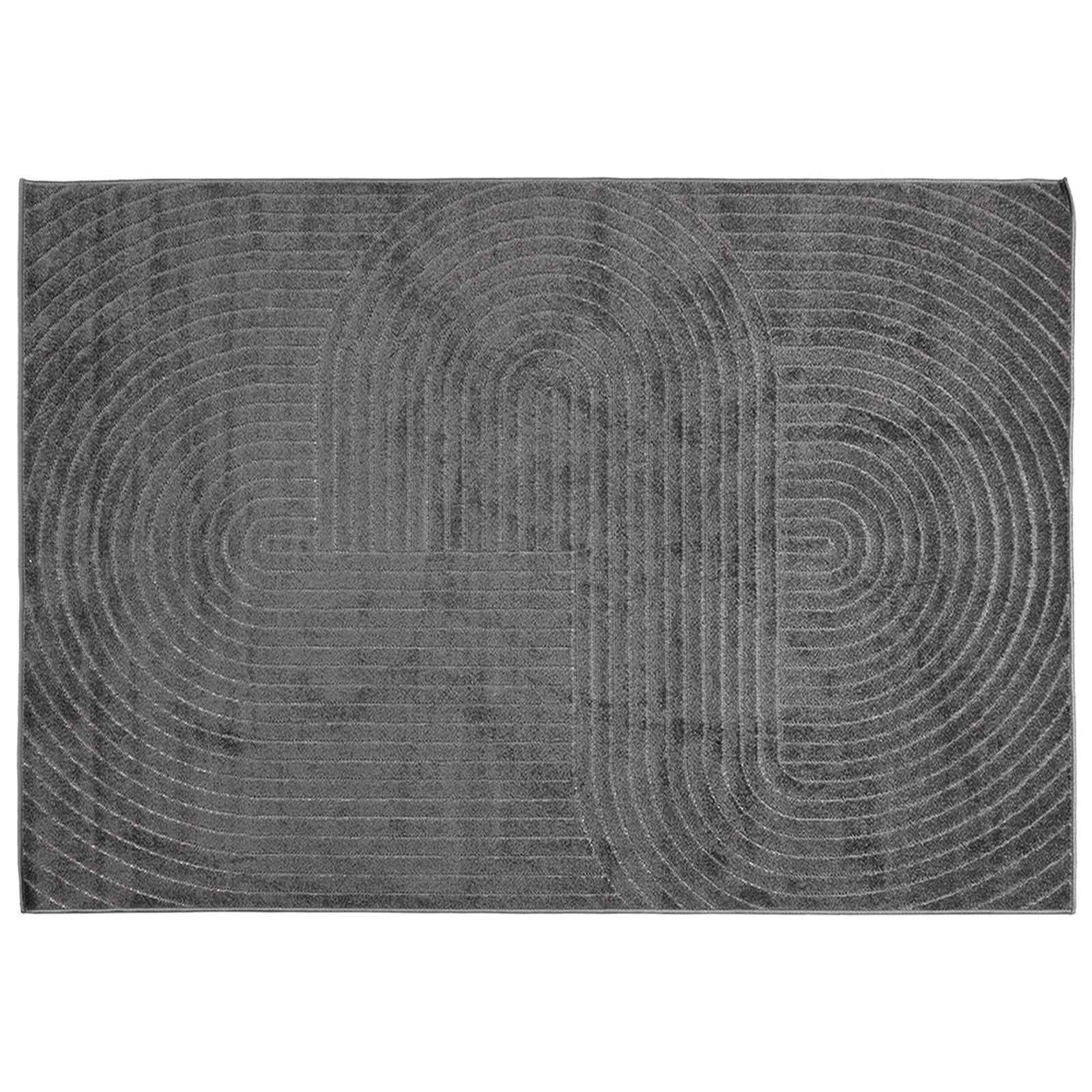 vidaXL Indoor and Outdoor Rug PALMERAS Anthracite 170 x 120 cm 2