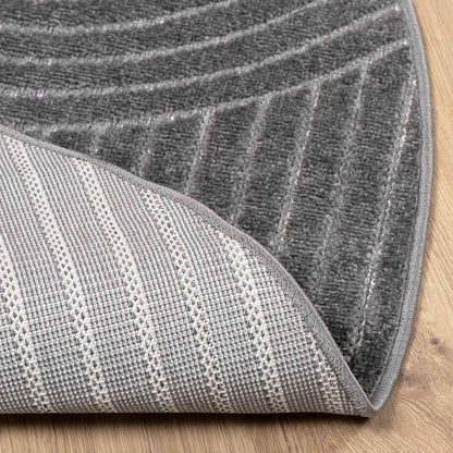 vidaXL Indoor and Outdoor Rug PALMERAS Anthracite Ø 160 CM Polyester 4
