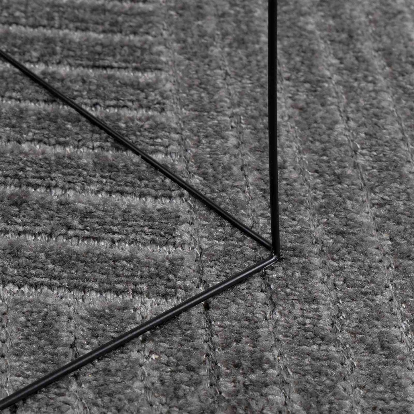 vidaXL Indoor and Outdoor Rug PALMERAS Anthracite Ø 160 CM Polyester 5