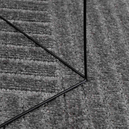 vidaXL Indoor and Outdoor Rug PALMERAS Anthracite Ø 160 CM Polyester 5