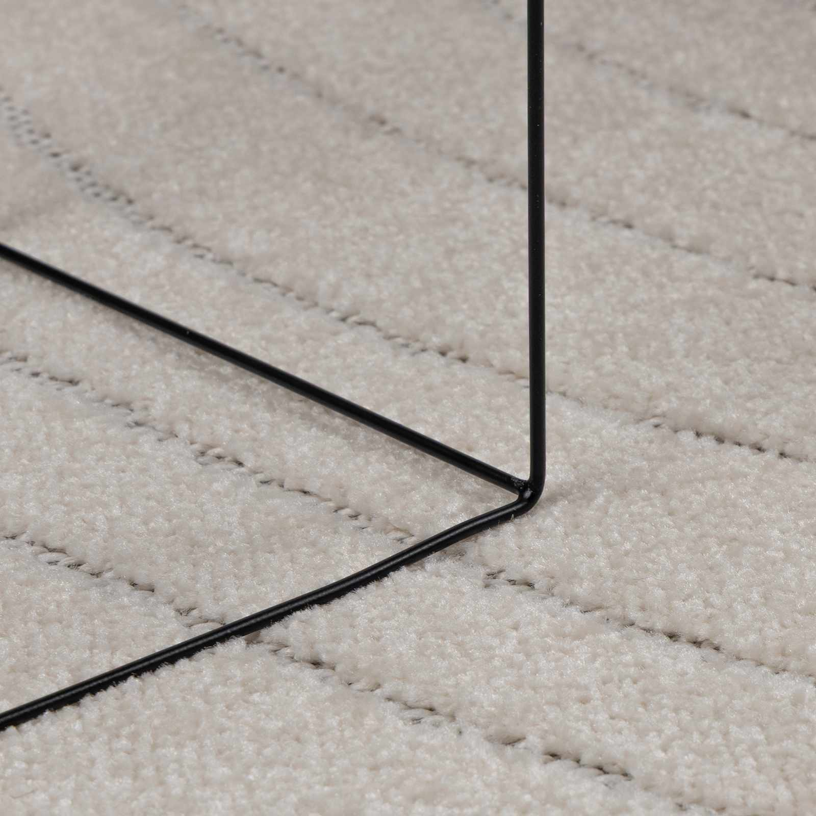 vidaXL Indoor and Outdoor Rug PALMERAS Cream Ø 160 CM Polyester 6