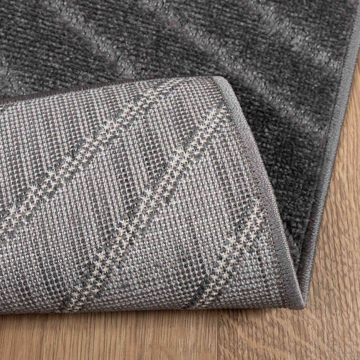vidaXL Indoor and Outdoor Rug PALMERAS Anthracite 140 x 200 cm 4