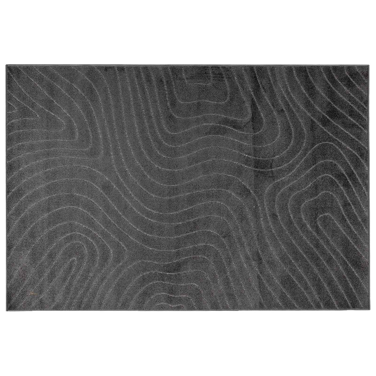 vidaXL Indoor and Outdoor Rug PALMERAS Anthracite 140 x 200 cm 2