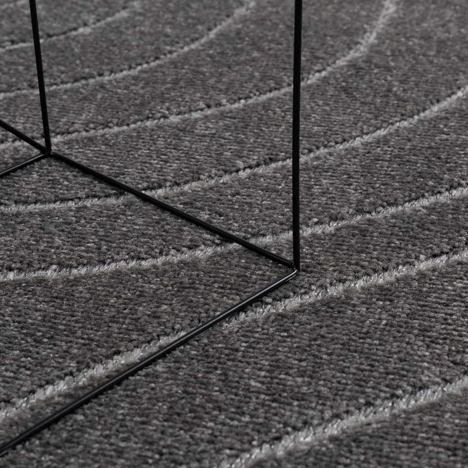 vidaXL Indoor and Outdoor Rug PALMERAS Anthracite Ø 160 CM Polyester 6