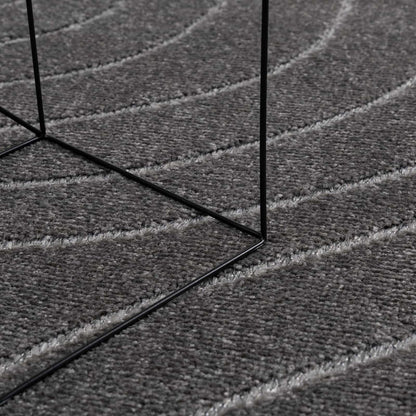 vidaXL Indoor and Outdoor Rug PALMERAS Anthracite Ø 160 CM Polyester 6