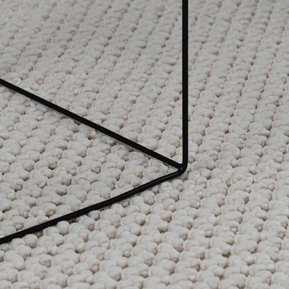 vidaXL Indoor Rug LUGO Cream Ø 160 CM Polyester 6