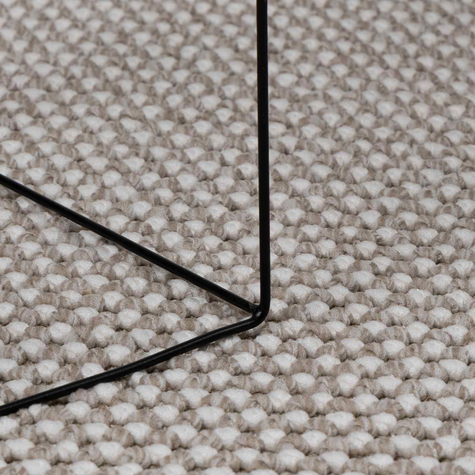 vidaXL Indoor Rug LUGO Taupe Ø 160 CM Polyester 6