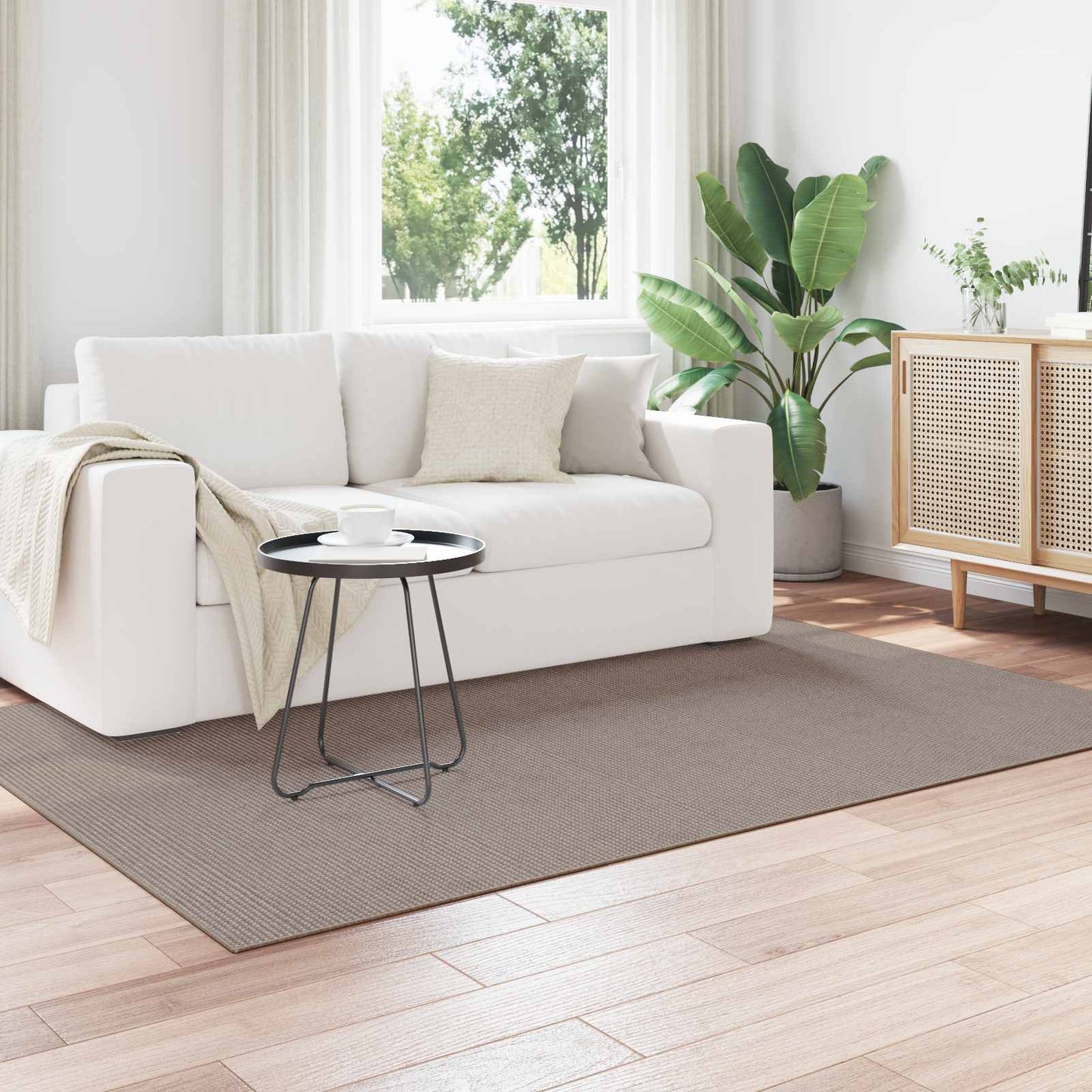 vidaXL Indoor Rug LUGO Taupe 120 x 170 cm Polyester 3