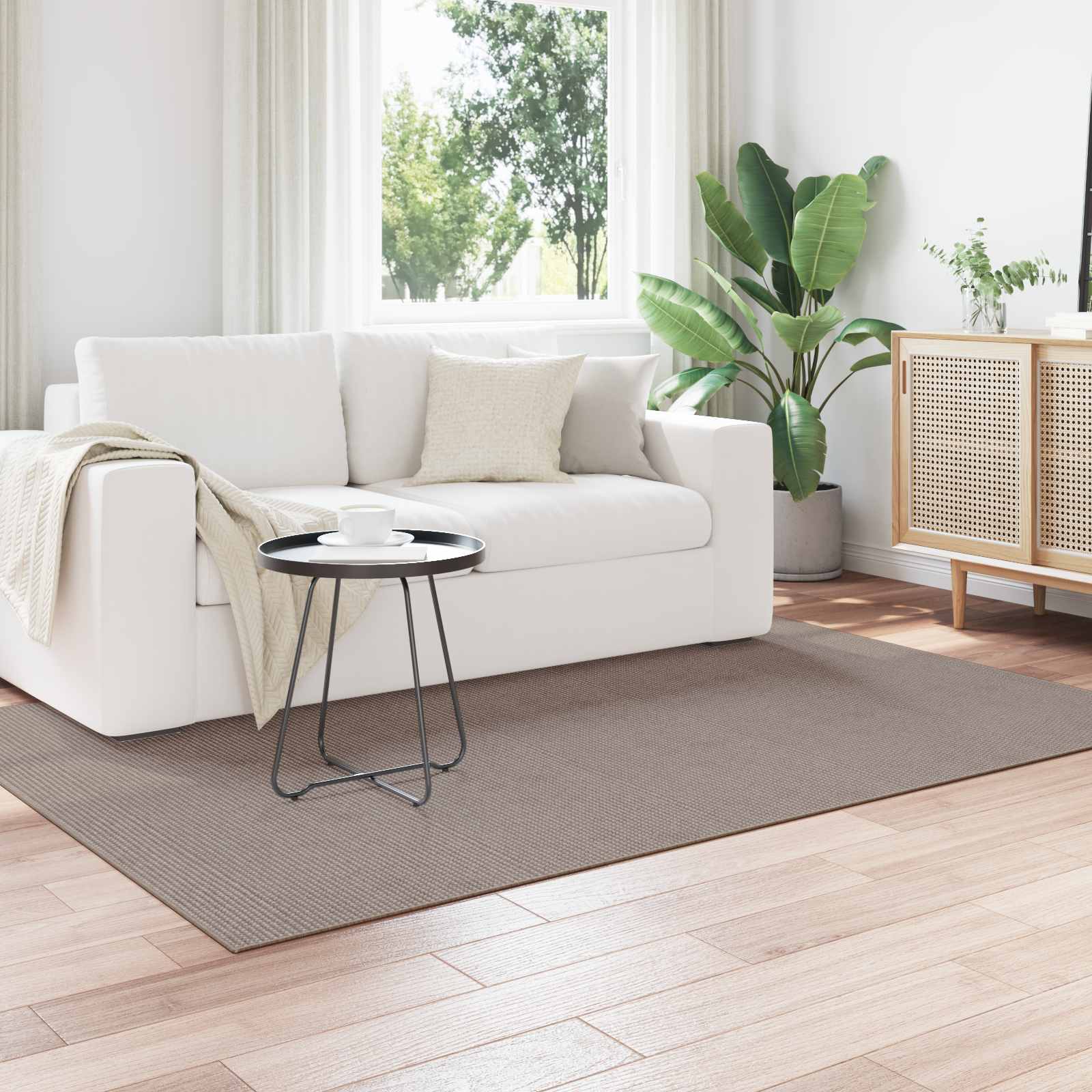 vidaXL Indoor Rug LUGO Taupe 120 x 170 cm Polyester 3