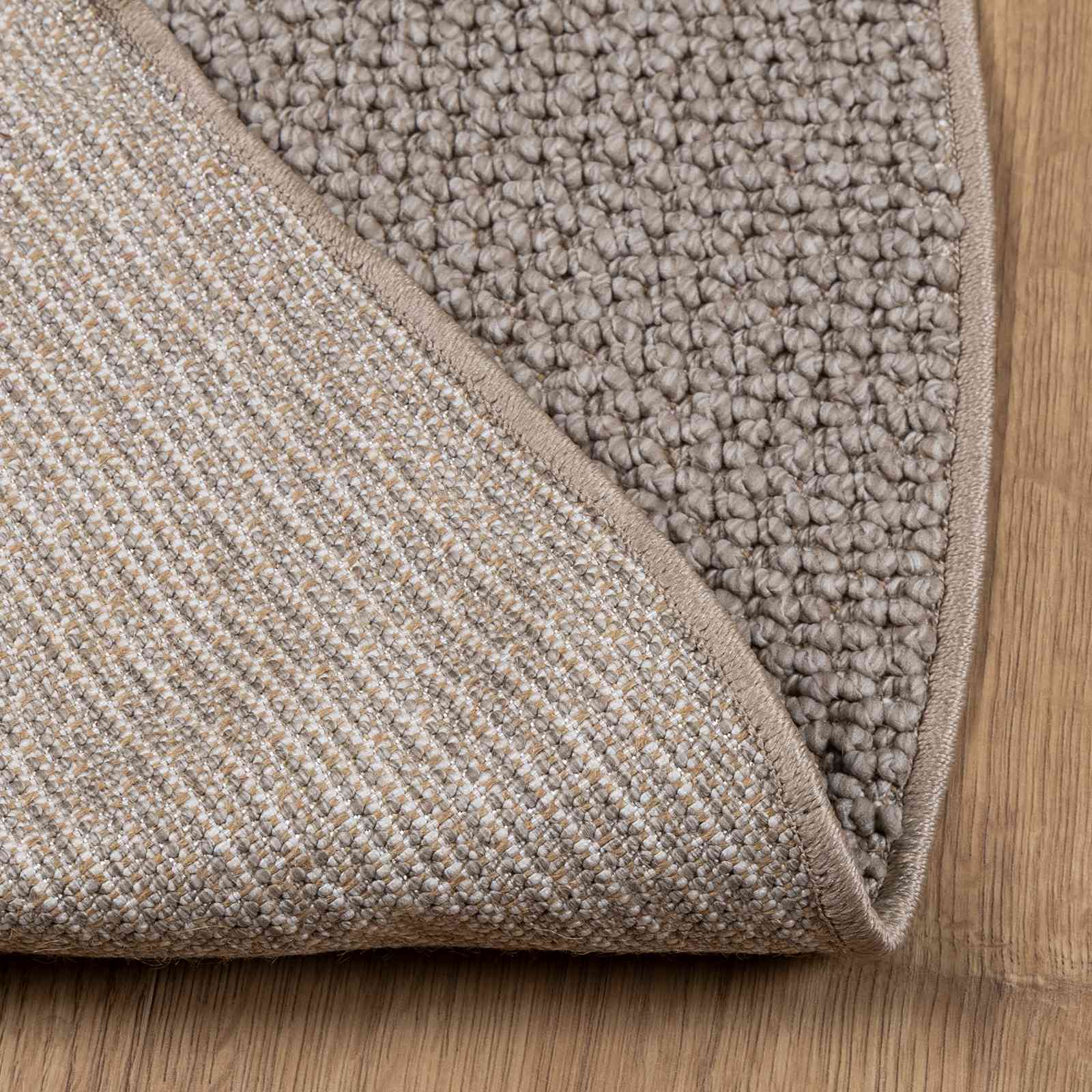 vidaXL Indoor Rug LUGO Cream and Taupe Ø 160 CM Polyester 4