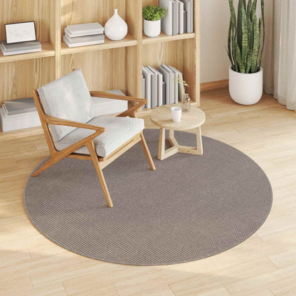 vidaXL Indoor Rug LUGO Cream and Taupe Ø 160 CM Polyester 3