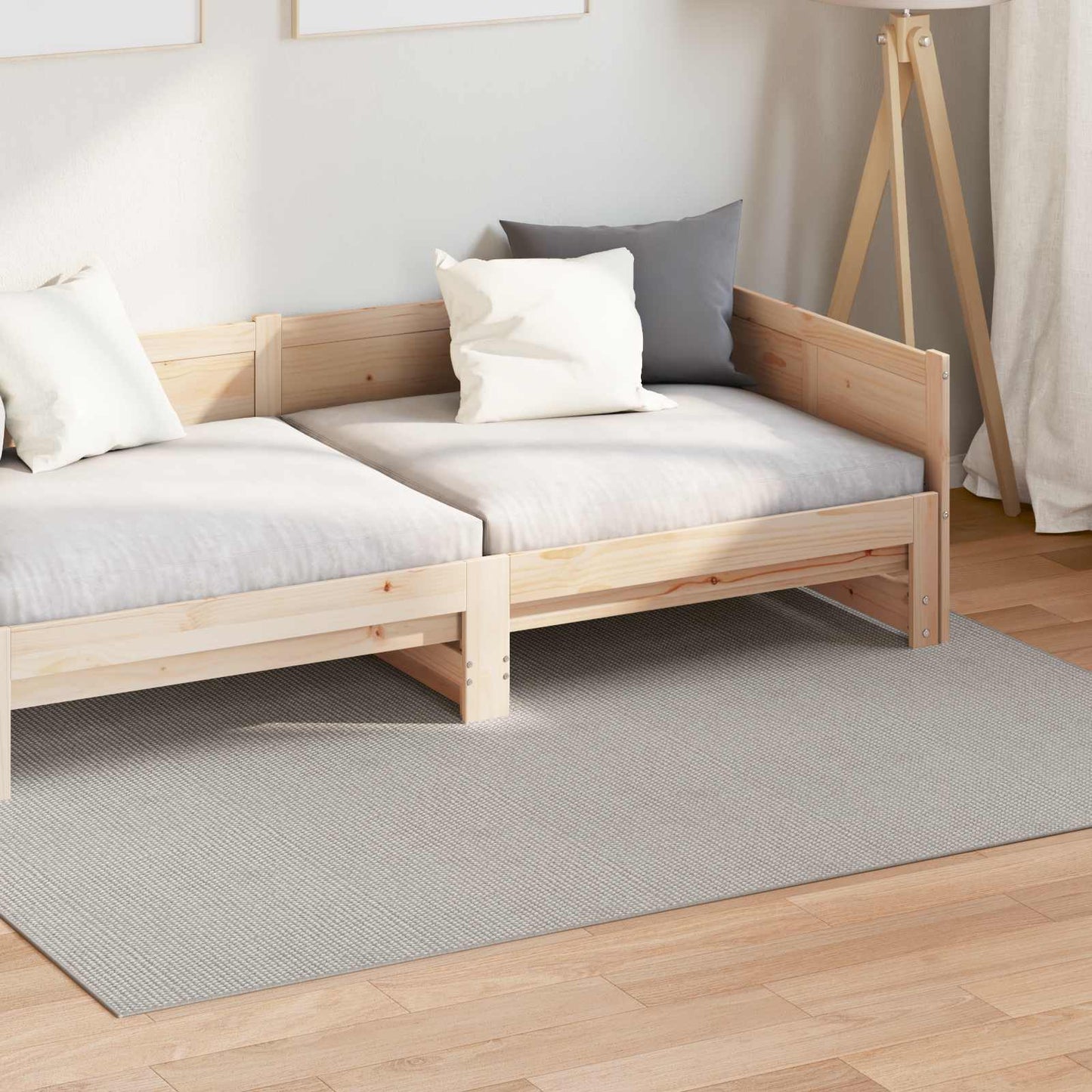 vidaXL Indoor Rug LUGO Cream and Grey 120 x 170 cm Polyester 3