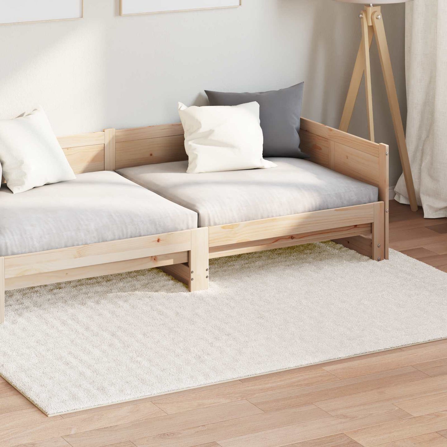 vidaXL Area Rugs Rectangular SIROLO Cream 170 x 120 cm Polyester 3