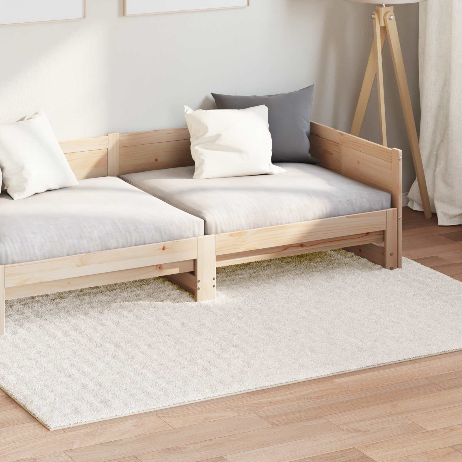 vidaXL Area Rugs Rectangular SIROLO Cream 170 x 120 cm Polyester 3