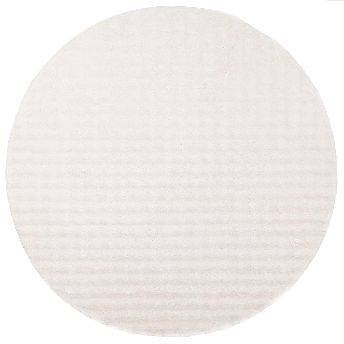 vidaXL Area Rugs Round SIROLO Cream Ø 160 CM Polyester 2