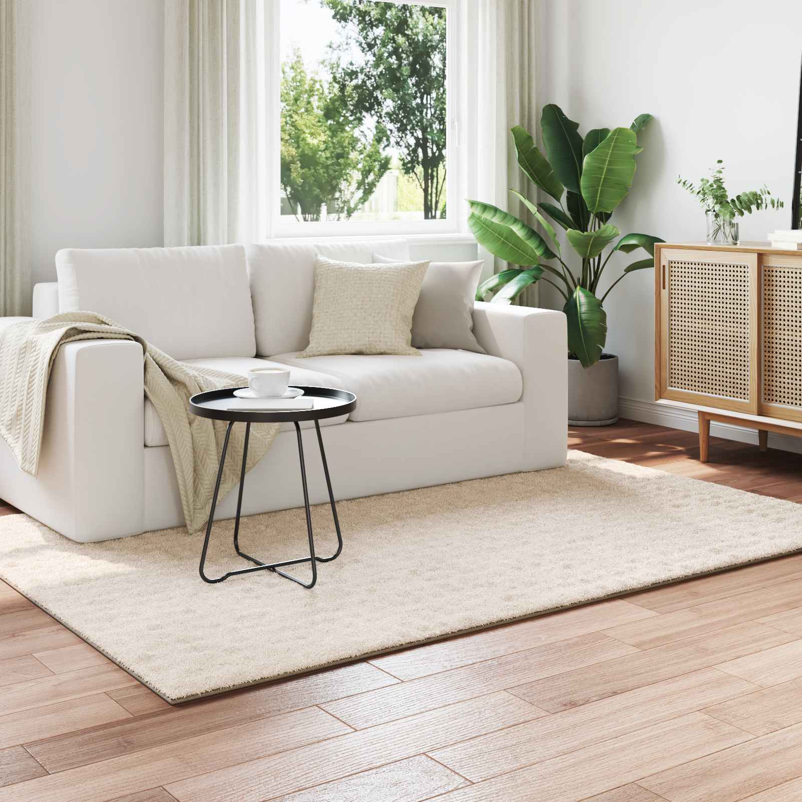 vidaXL Area Rugs Rectangular SIROLO Beige 170 x 120 cm Polyester 1