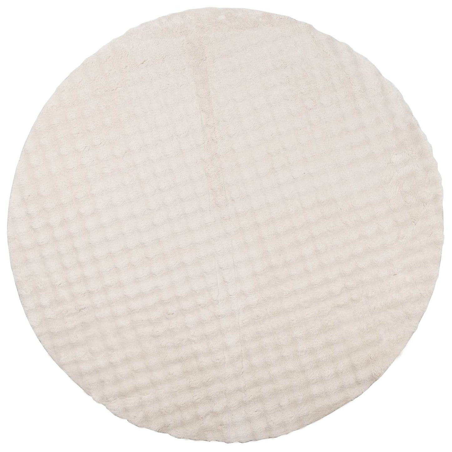 vidaXL Area Rugs Round SIROLO Beige Ø 160 CM Polyester 2