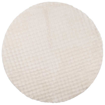 vidaXL Area Rugs Round SIROLO Beige Ø 160 CM Polyester 2