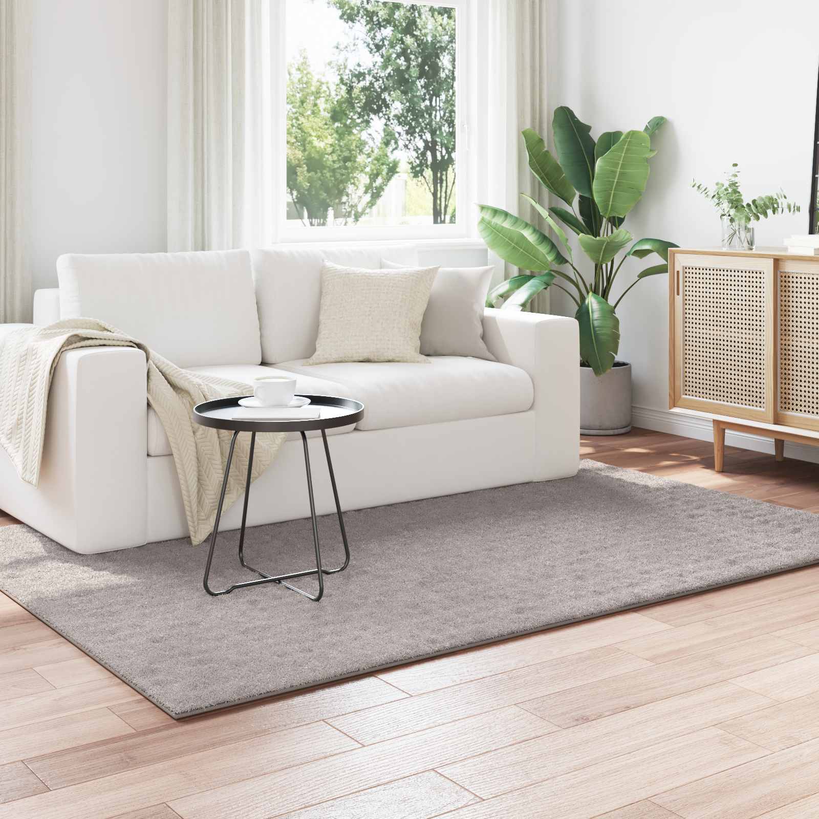 vidaXL Area Rugs Rectangular SIROLO Sand 170 x 120 cm Polyester 1