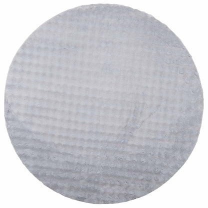 vidaXL Area Rugs Round SIROLO Grey Ø 160 CM Polyester 2