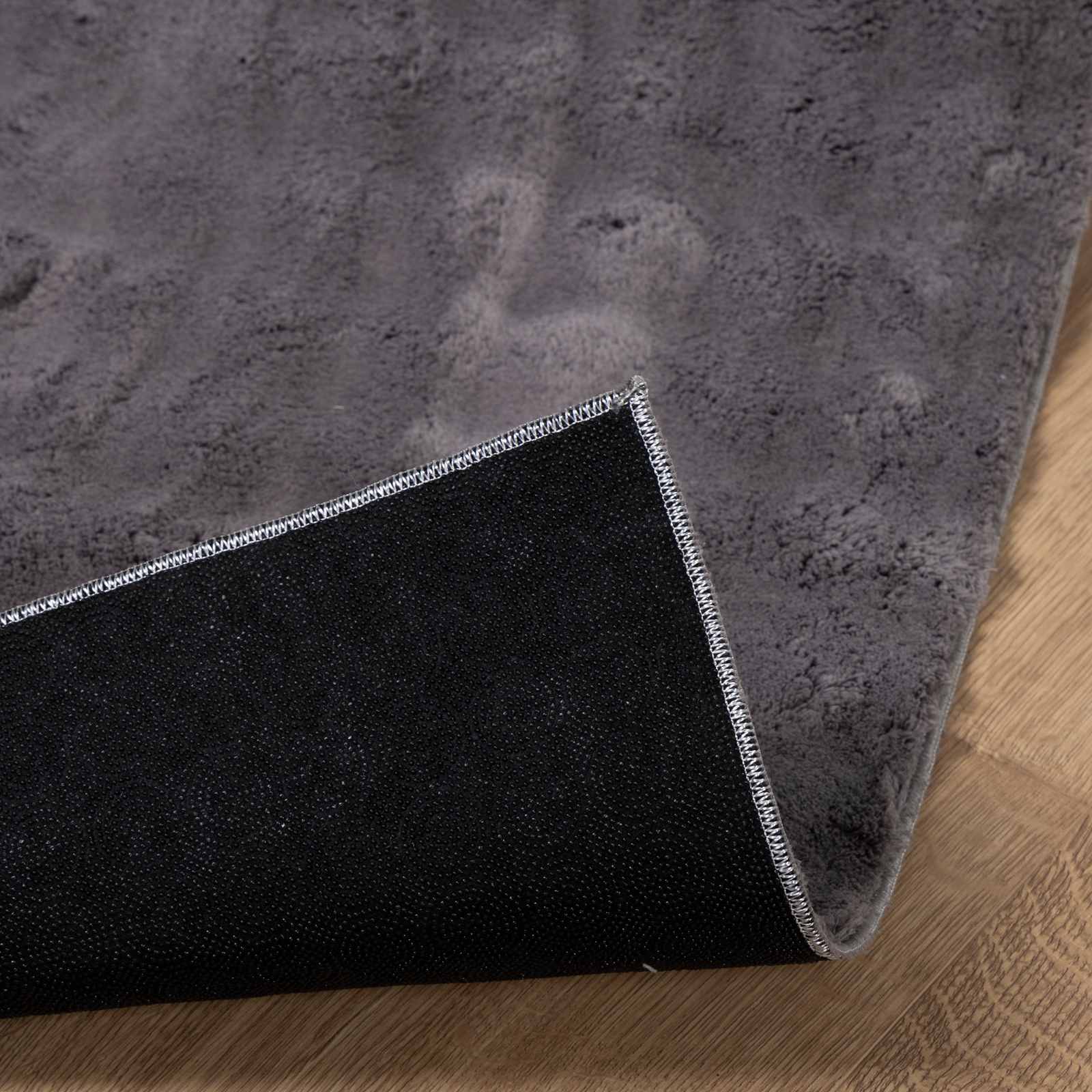vidaXL Area Rugs Rectangular SIROLO Anthracite 200 x 140 cm Polyester 4