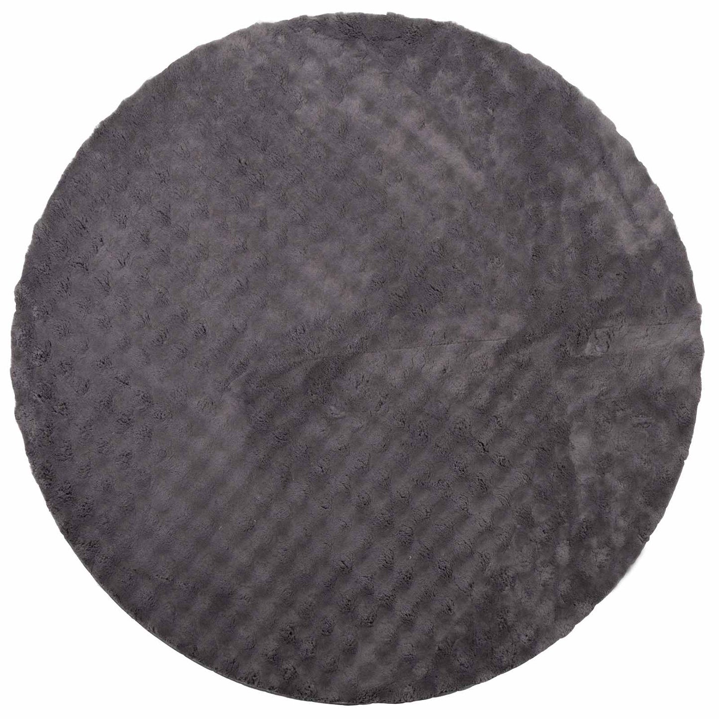 vidaXL Area Rugs Round SIROLO Anthracite Ø 160 CM Polyester 2