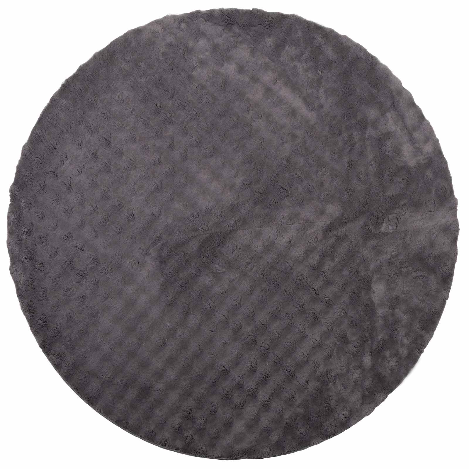 vidaXL Area Rugs Round SIROLO Anthracite Ø 160 CM Polyester 2