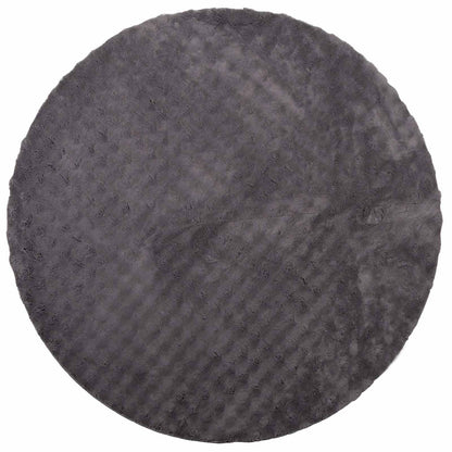 vidaXL Area Rugs Round SIROLO Anthracite Ø 160 CM Polyester 2