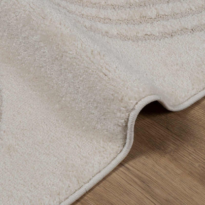 vidaXL Indoor Rug GALATI Cream 170 x 120 cm Polyester 5