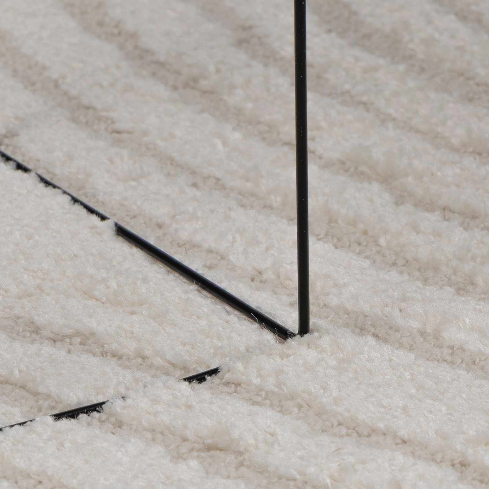 vidaXL Indoor Rug GALATI Cream 170 x 120 cm Polyester 6