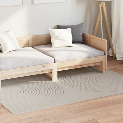 vidaXL Indoor Rug GALATI Cream 170 x 120 cm Polyester 3